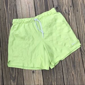 Nike Chartreuse Green Shorts